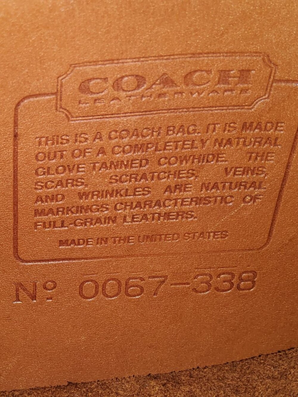Vintage Coach Lenox Bag in British Tan 9918 - Picture 15 of 15
